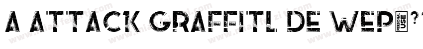 a Attack Graffitl de wep字体转换